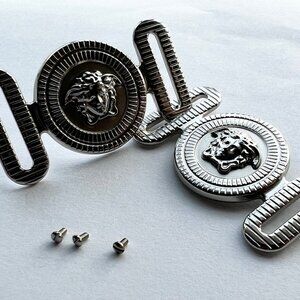 VERSACE VE4391 4463 Sunglasses Replacement Temple Medusa Head Logo Trim New 2pcs